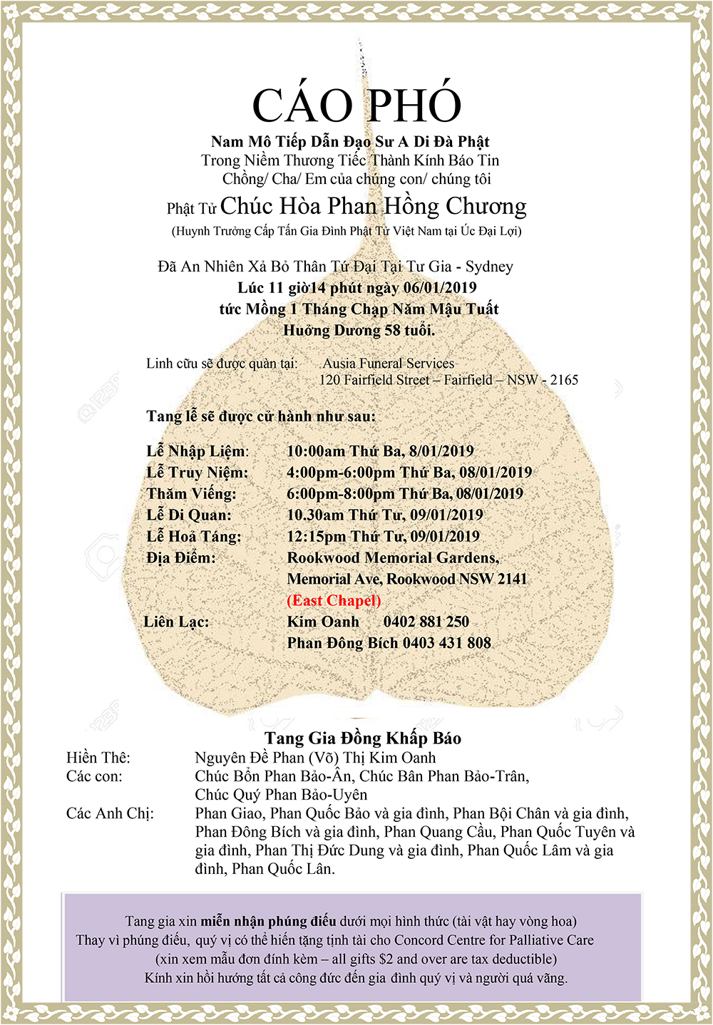 Cao Pho Tang Le Htr Chuc Hoa