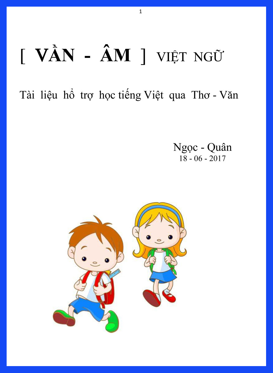 Vần-Âm Việt Ngữ - Tài liệu hổ trợ học tiếng Việt qua Thơ-Văn_Ngọc - Quân