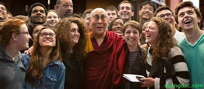 Dalai Lama and young kid 15