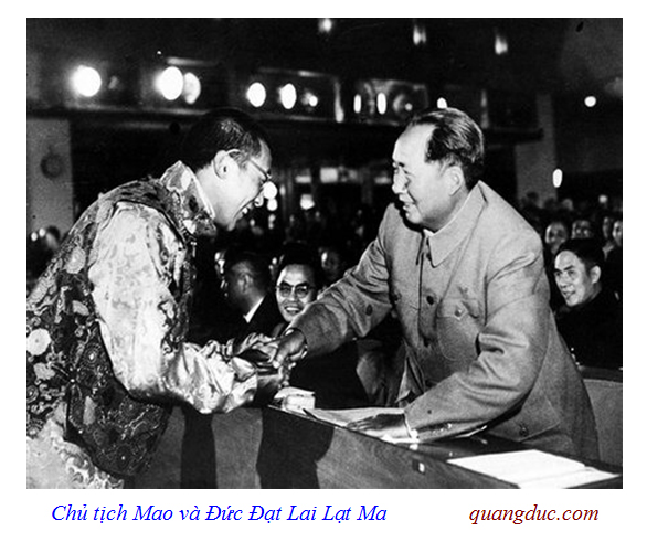 Dalai Lama and Mao Trach Dong