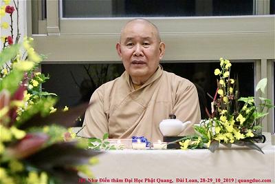 Hòa thượng Thích Như Điển ghé thăm trường đại học Phật Quang - Yilan 28-29_10_2019 (37)