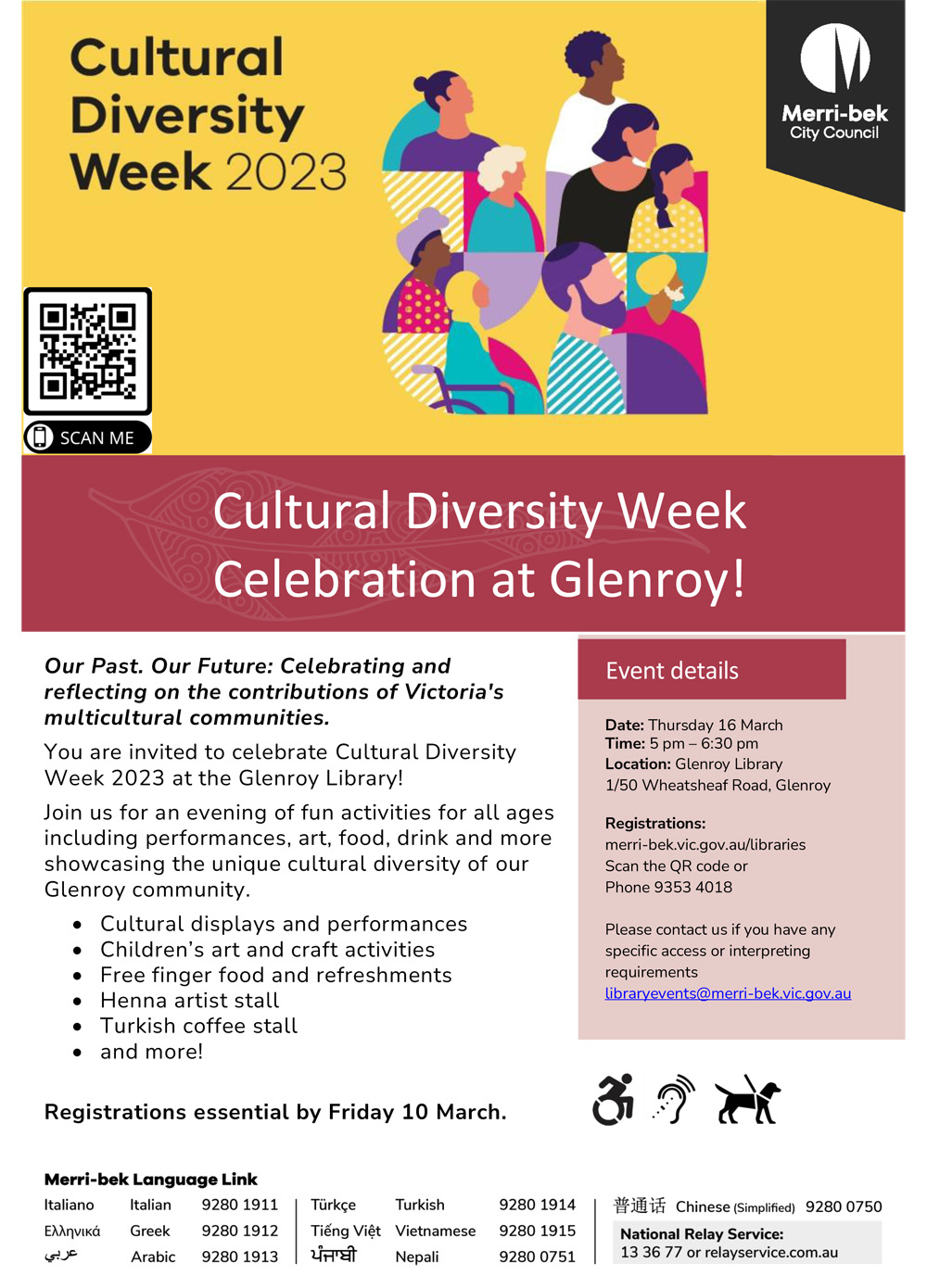 Merri-bek Cultural diversity Week Glenroy