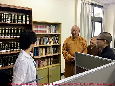 Hòa thượng Thích Như Điển ghé thăm trường đại học Phật Quang - Yilan 28-29_10_2019 (28)