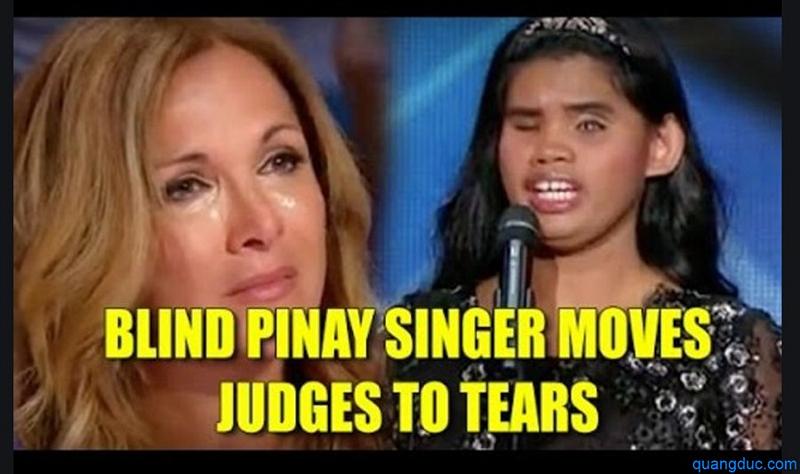 Blind Filipina singer