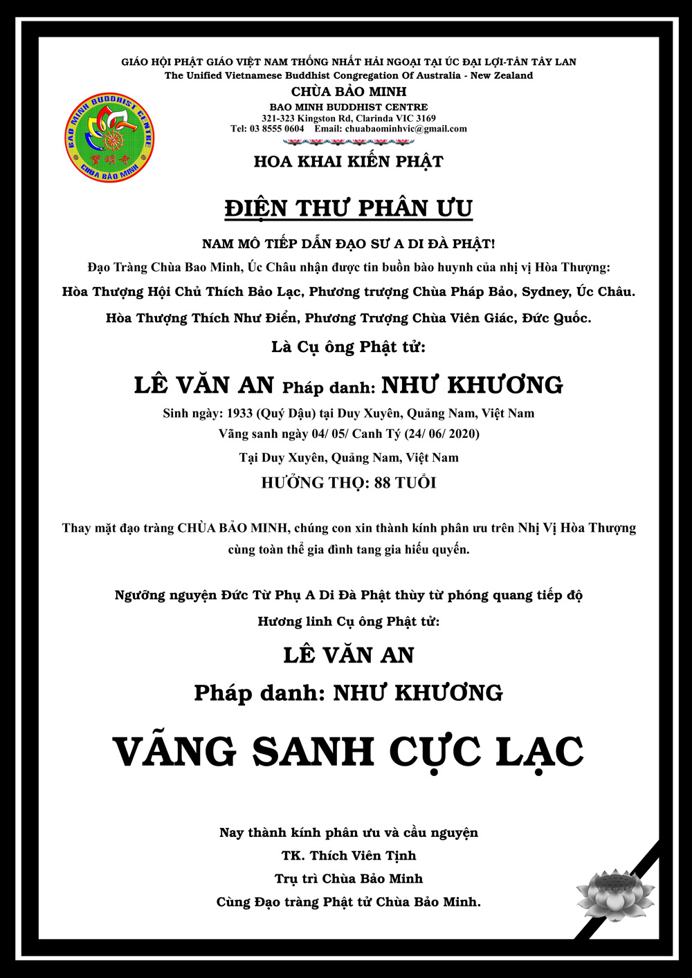 Dien Thu Phan Uu Bao huynh Ht Hoi Chu-2