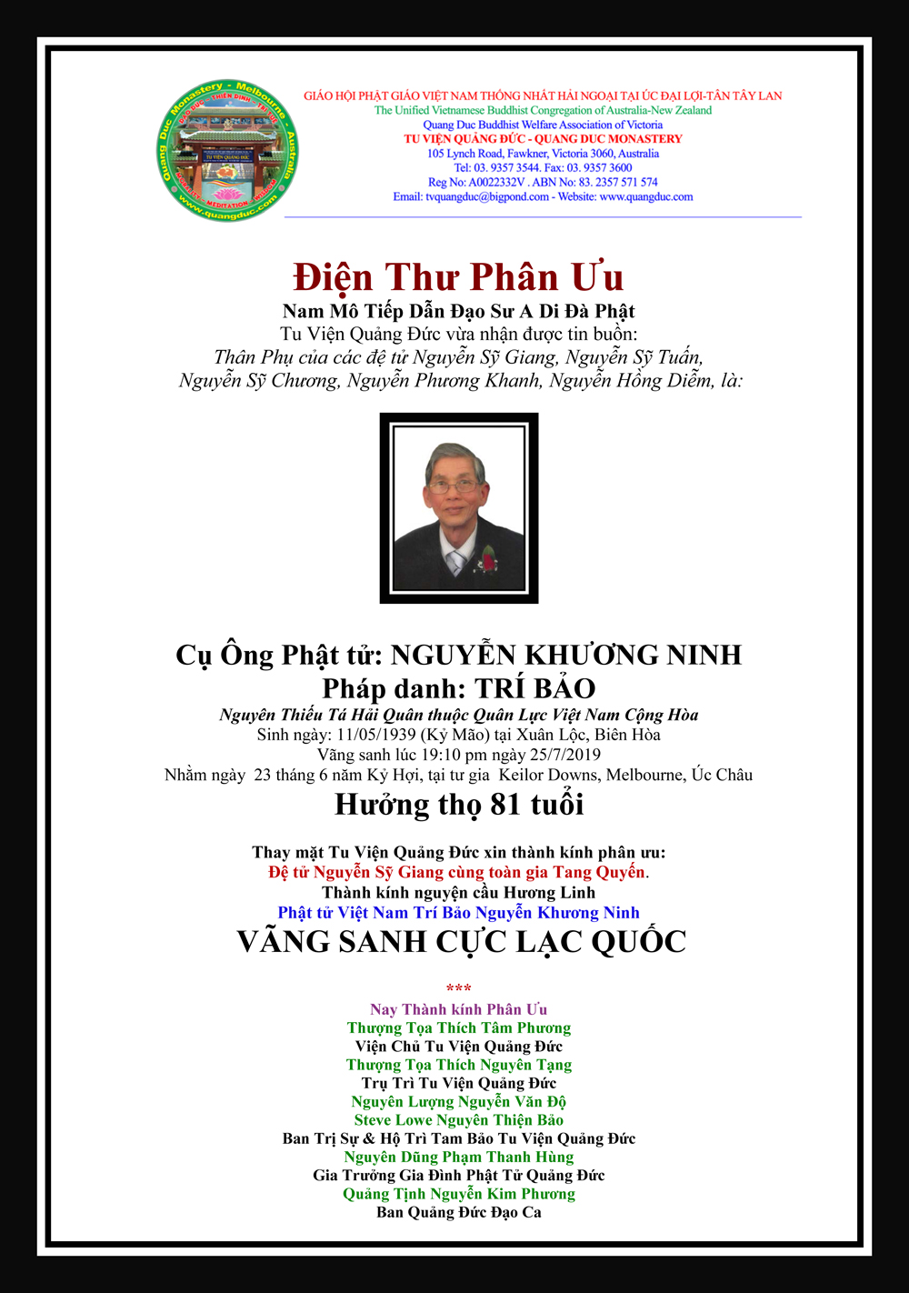 Dien thu phan Uu_Gia Dinh_Cu Ong Nguyen Khuong Ninh_2019