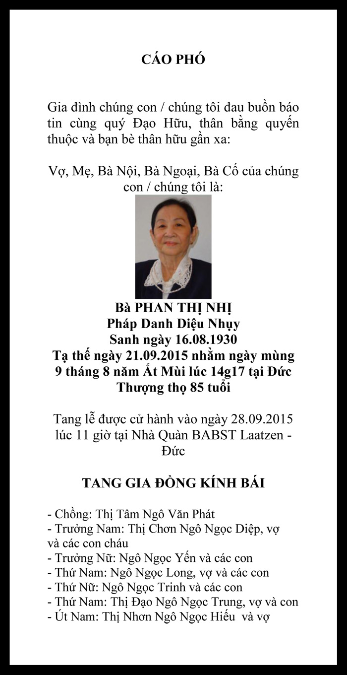 Cao Pho Tang Le Cu Ba Phan Thi Nhi