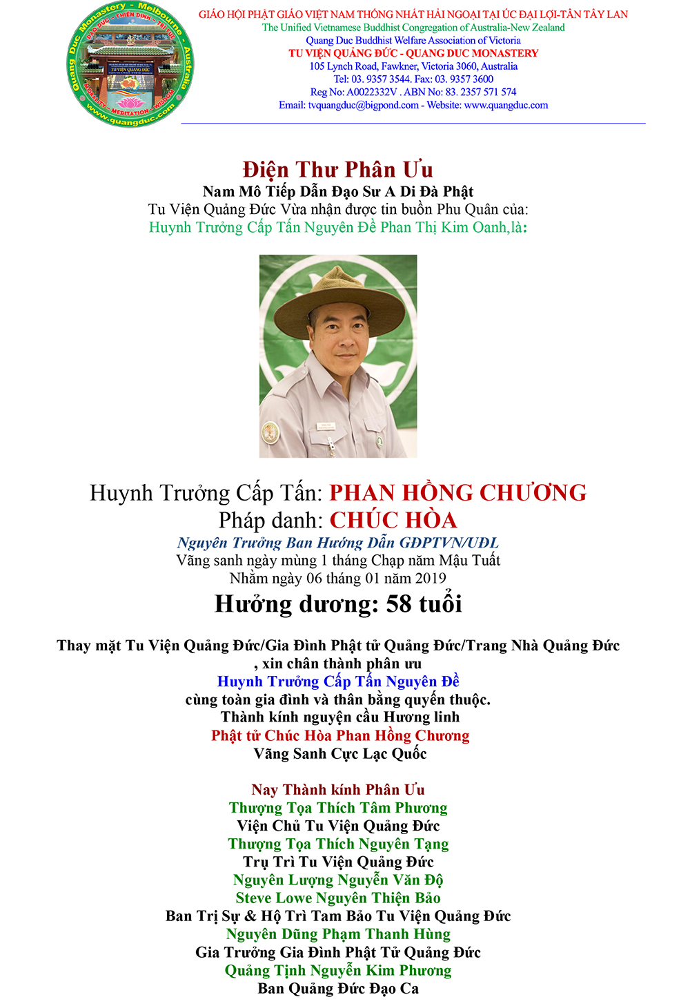 Dien Thu Phan Uu gia dinh Htr Chuc Hoa Phan Hong Chuong.Finaljpg