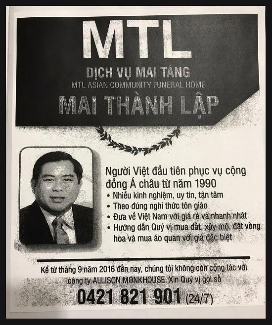 Mai Thanh Lap-MTL Asian Community Funeral Home