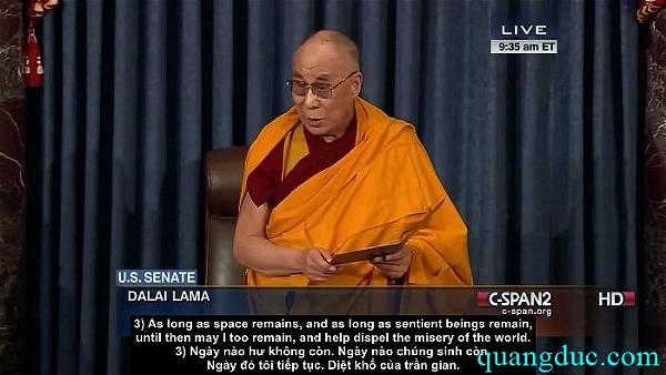 Đức Dalai Lama (2) khai mạc QG Hoa Kỳ