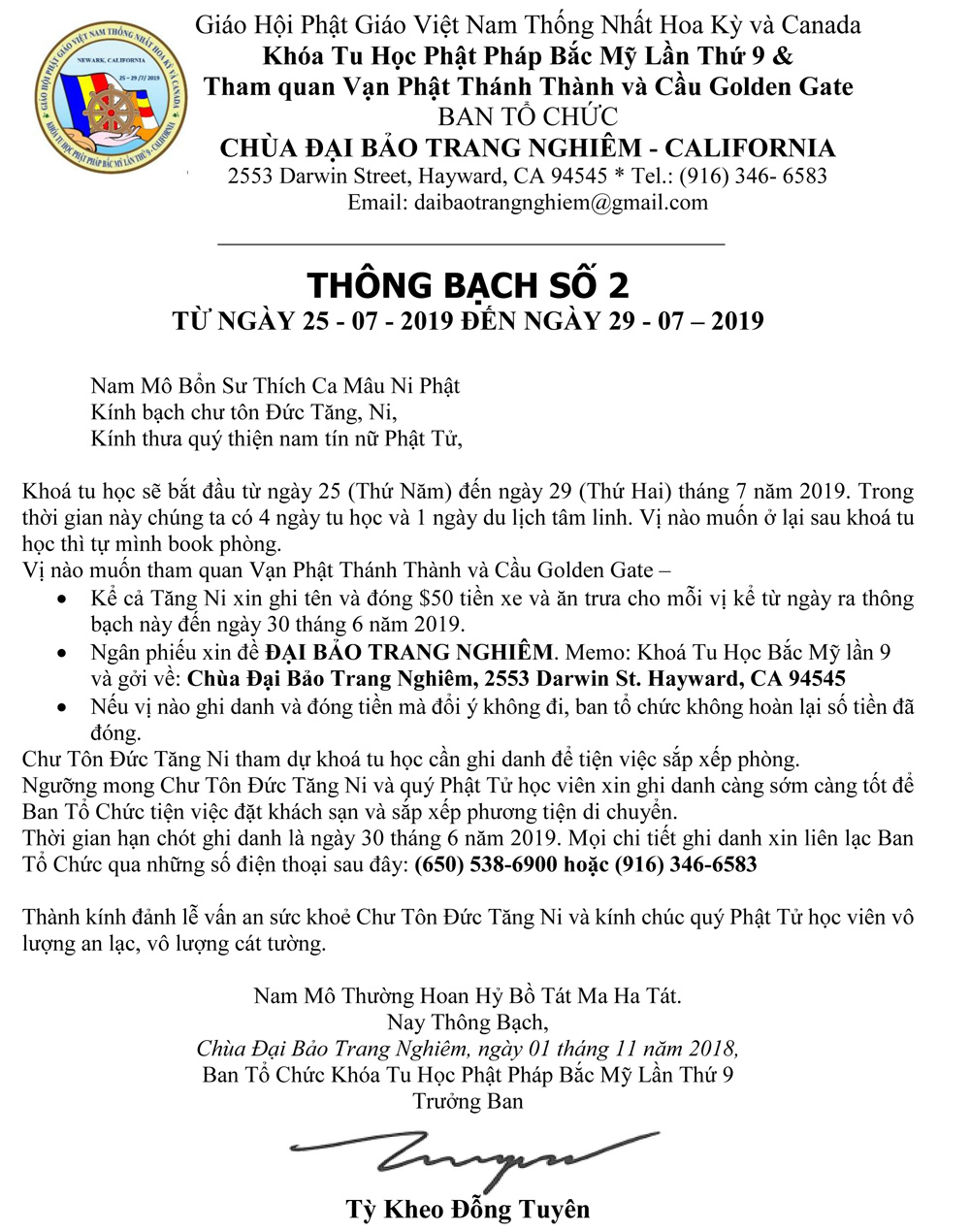 Thong bach so 2 - 2019  signature