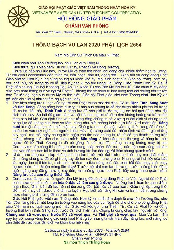 thong-bach-vu-lan-2020-ht thang hoan