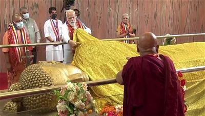 Thủ tướng Ấn Độ Modi Khánh thành Sân bay Quốc tế Kushinagar Thúc đẩy Hành hương Phật giáo 10