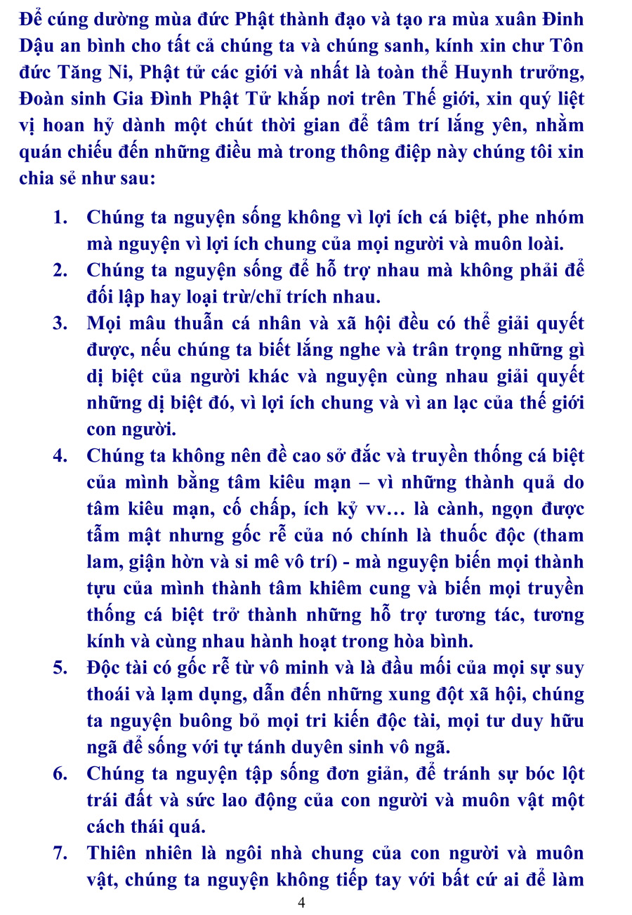 Thong Diep Thanh Dao va Xuan an binh PL 2560-4