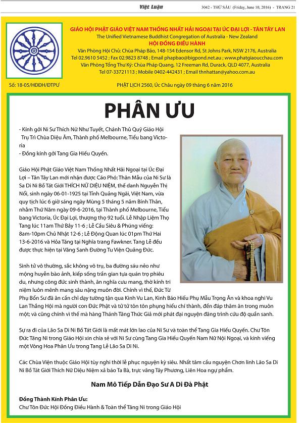 Dien Thu Phan Uu_cua Giao Hoi Uc Chau