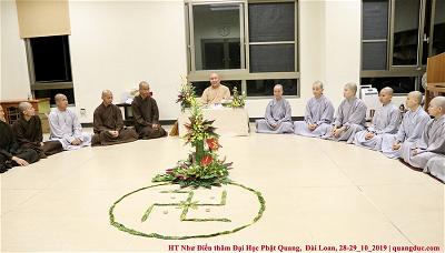 Hòa thượng Thích Như Điển ghé thăm trường đại học Phật Quang - Yilan 28-29_10_2019 (42)