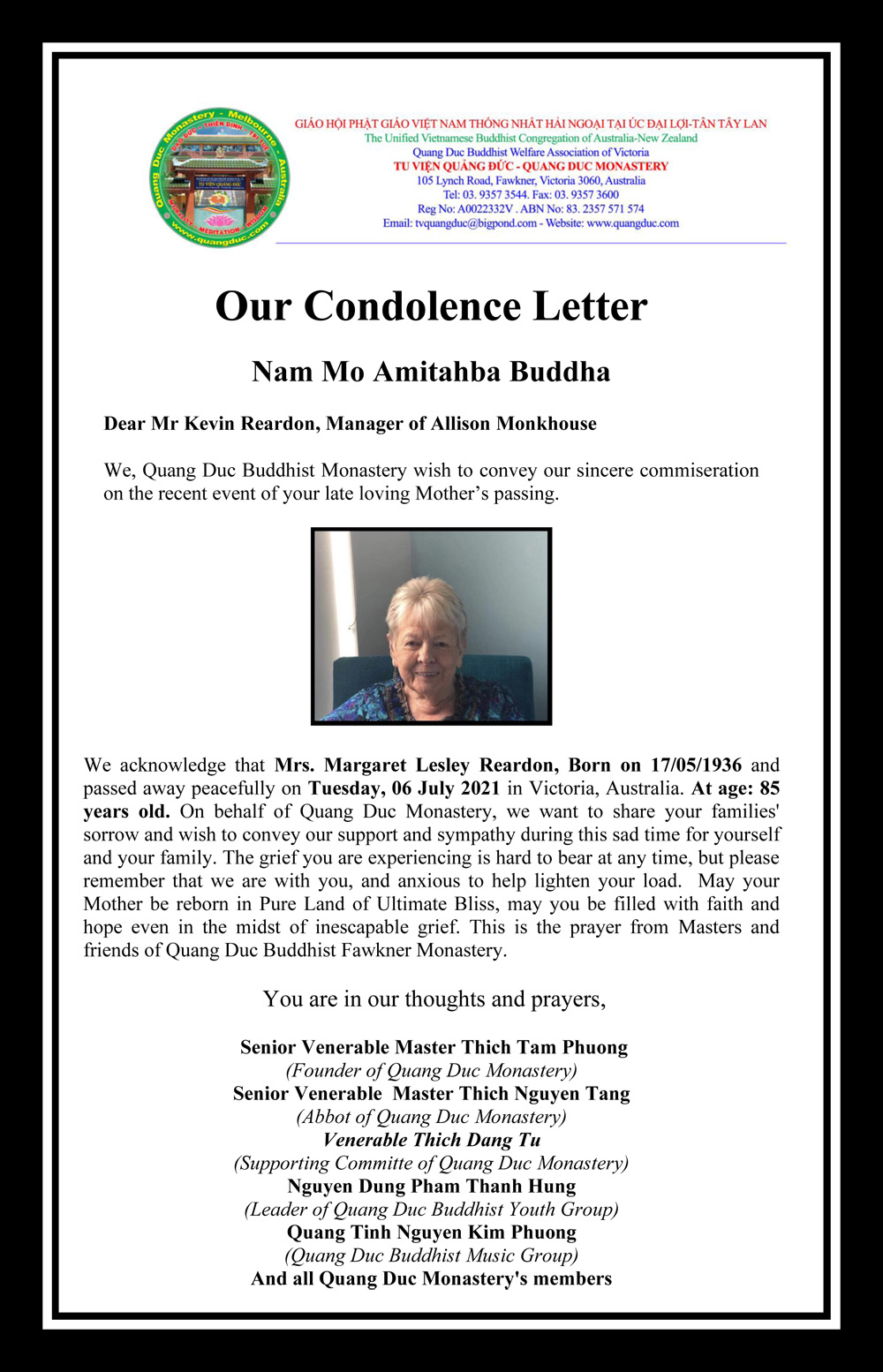 Our Condolence Letter_Mr Kevin-2