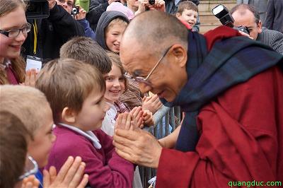 Dalai Lama and young kid 7