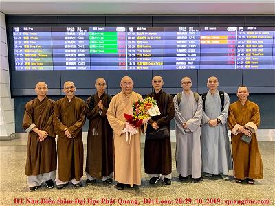 Hòa thượng Thích Như Điển ghé thăm trường đại học Phật Quang - Yilan 28-29_10_2019 (1)