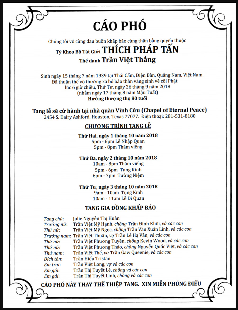 Thich Phap Tan