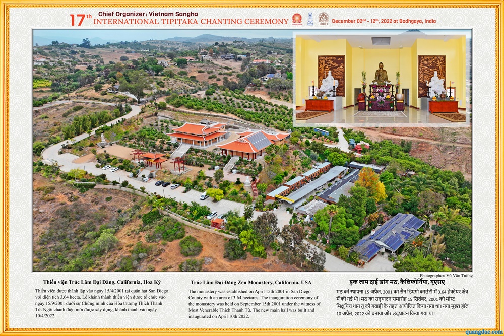 138. Thiền viện Trúc Lâm Đại Đăng, California, Hoa Kỳ (Thiền Tông)