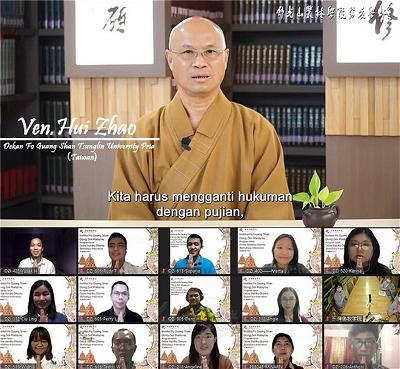 Sinh viên Indonesia Giao lưu Bế giảng Lớp học Phật pháp Trực tuyến 5