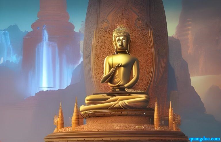 AI tạo ra hình ảnh của Đức Phật.