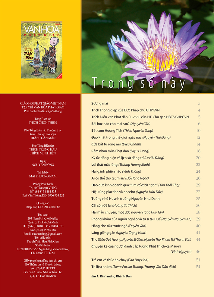 Văn Hóa Phật Giáo, số 249, ngày 15-05-2016-3