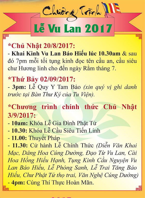 Le Vu Lan 2017 tai TV Quang Duc