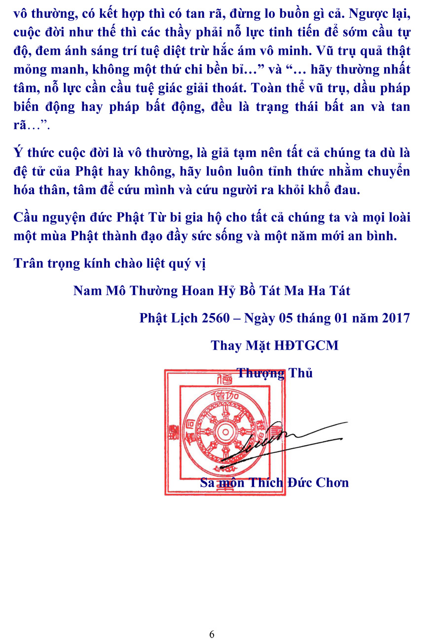 Thong Diep Thanh Dao va Xuan an binh PL 2560-6