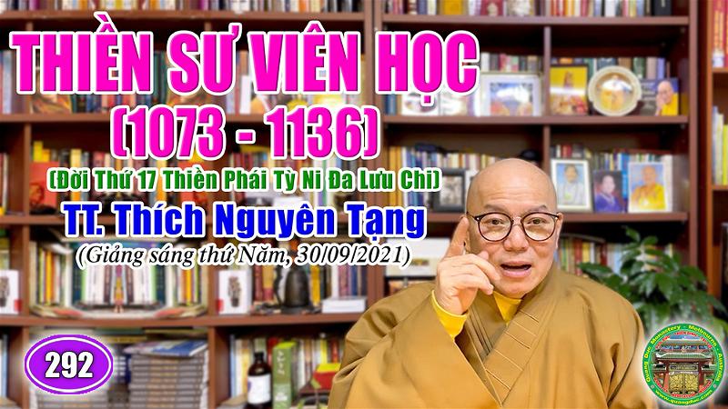 292_TT Thich Nguyen Tang_Thien Su Vien Hoc