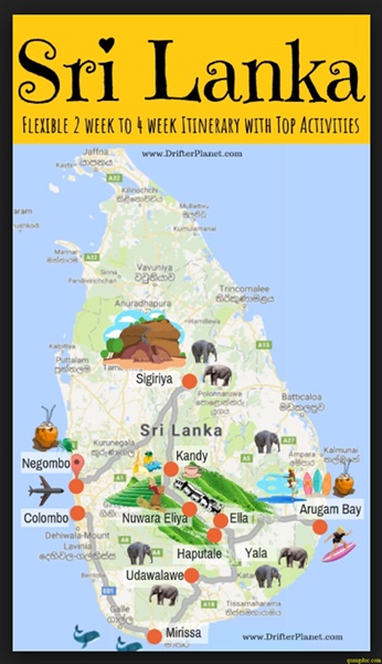 Srilanka map