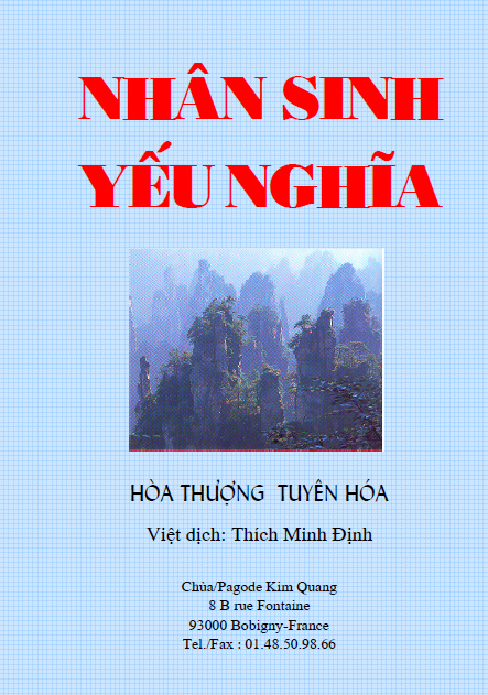 Nhan Sinh Yeu Nghia